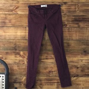 Maroon jeans